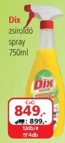ÁRKLUB Dix zsiroldó spray ajánlat