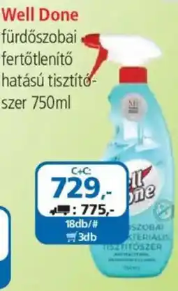 ÁRKLUB Well Done fürdőszobai fertőtlenítő hatású tisztítószer ajánlat