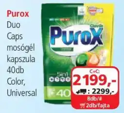 ÁRKLUB Purox Duo Caps mosógél kapszula ajánlat