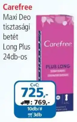 ÁRKLUB Carefree maxi deo tisztasági betét ajánlat