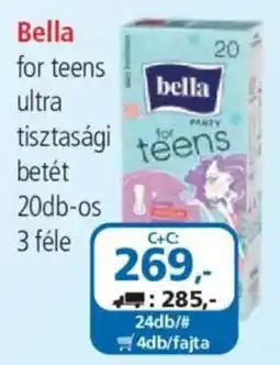 ÁRKLUB Bella for teens ultra tisztasági betét ajánlat