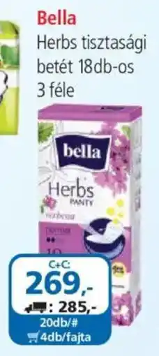 ÁRKLUB Bella herbs tisztasági betét ajánlat