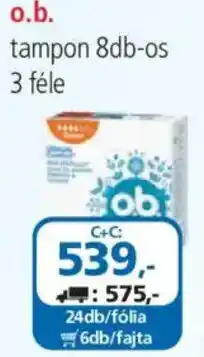 ÁRKLUB o.b. tampon ajánlat