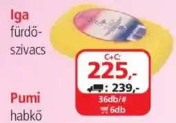 ÁRKLUB Iga fürdő-szivacs ajánlat