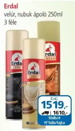 ÁRKLUB Erdal velúr, nubuk ápoló ajánlat