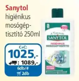 ÁRKLUB Sanytol higiénikus mosógéptisztító ajánlat