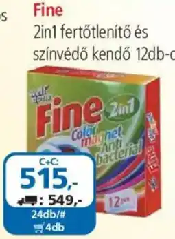 ÁRKLUB Fine 2in1 fertőtlenítő és színvédő kendő ajánlat
