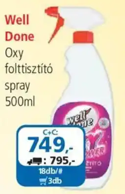 ÁRKLUB Well Done Oxy folttisztító spray ajánlat