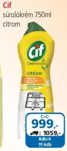 ÁRKLUB Cif súrolókrem ajánlat