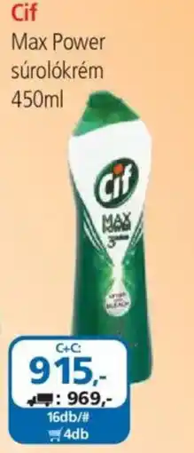 ÁRKLUB Cif max power surolokrem ajánlat
