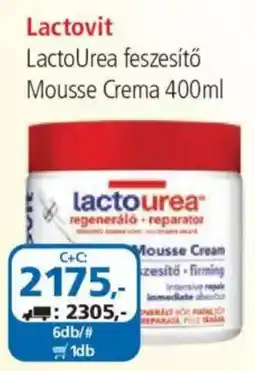 ÁRKLUB Lactovit lactourea feszesítő mousse crema ajánlat