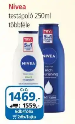 ÁRKLUB Nivea testápoló ajánlat