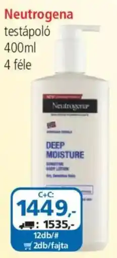 ÁRKLUB Neutrogena testápoló ajánlat
