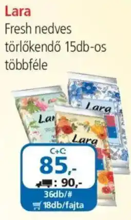 ÁRKLUB Lara fresh nedves törlőkendő ajánlat