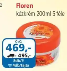 ÁRKLUB Floren kézkrém ajánlat