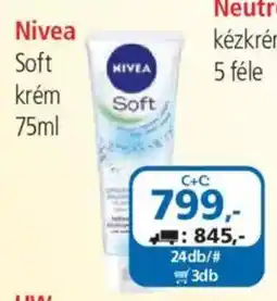 ÁRKLUB Nivea soft krém ajánlat