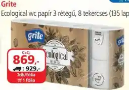 ÁRKLUB Grite ecological wc papír ajánlat
