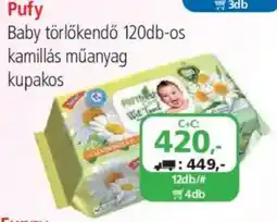 ÁRKLUB Pufy baby törölkendő ajánlat