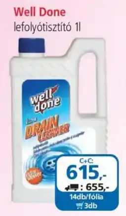 ÁRKLUB Well Done lefolyótisztító ajánlat
