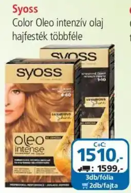 ÁRKLUB Syoss color oleo intenziv olaj hajfesték ajánlat