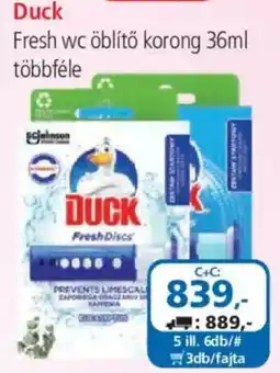 ÁRKLUB Duck fresh wc öblítő korong ajánlat