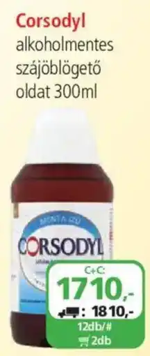 ÁRKLUB Corsodyl alkolholmentes szájöblögető ajánlat