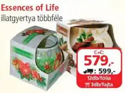 ÁRKLUB Essences of Life illatgyertya ajánlat