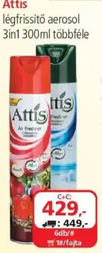 ÁRKLUB Attis léfrissítő aerosol ajánlat