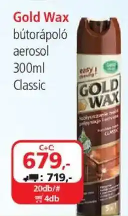 ÁRKLUB Gold Wax bútórapoló aerosol ajánlat