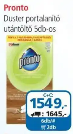 ÁRKLUB Pronto Duster portalanító utántöltő ajánlat