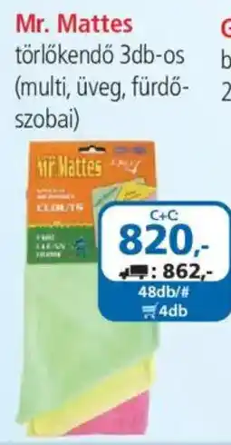 ÁRKLUB Mr. Mattes törölkendő ajánlat