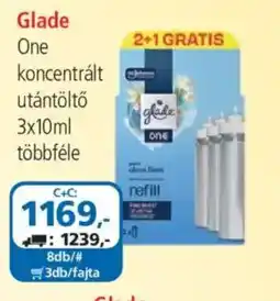 ÁRKLUB Glade One koncentrált utántöltő ajánlat