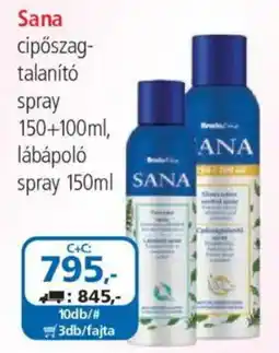 ÁRKLUB Sana cipőszag-talanító spray ajánlat