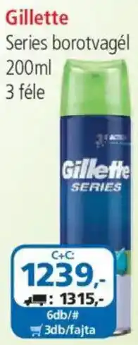 ÁRKLUB Gillette series borotvagél ajánlat