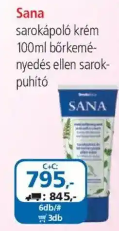 ÁRKLUB Sana sarokápoló krém ajánlat