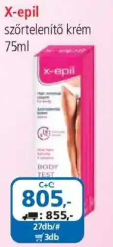ÁRKLUB X-epil szörtelenítő krém ajánlat