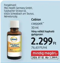 DM Cebion cseppek ajánlat