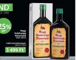 Benu Gyógyszertárak Nagy Svédcsepp Naturland ajánlat