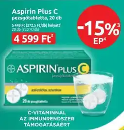 Benu Gyógyszertárak Aspirin Plus C pezsgőtabletta, 20 db ajánlat