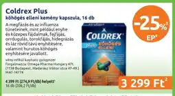 Benu Gyógyszertárak Coldrex Plus ajánlat