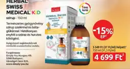 Benu Gyógyszertárak HERBAL SWISS MEDICAL KID ajánlat