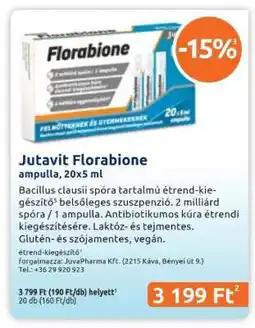 Benu Gyógyszertárak JutaVit Florabione ajánlat