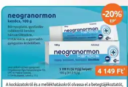 Benu Gyógyszertárak neogranormon ajánlat