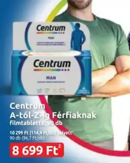 Benu Gyógyszertárak Centrum A-tól-Z-ig Férfiaknak ajánlat