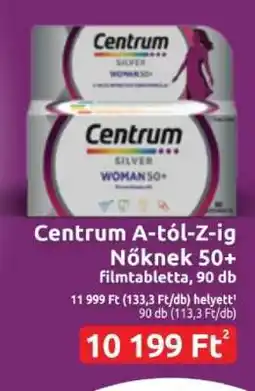 Benu Gyógyszertárak Centrum A-tól-Z-ig Nőknek 50+ ajánlat