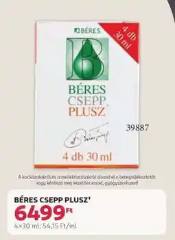 Rossmann BÉRES CSEPP PLUSZ ajánlat
