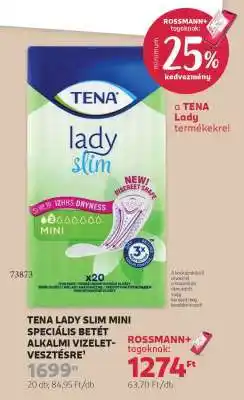 Rossmann TENA Lady Slim Mini ajánlat