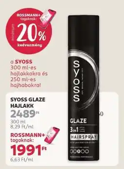 Rossmann SYOSS GLAZE HAJLAKK ajánlat