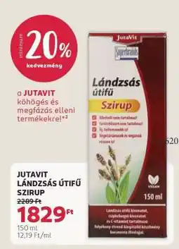 Rossmann JUTAVIT LÁNDZSÁS ÚTIFŰ SZIRUP ajánlat