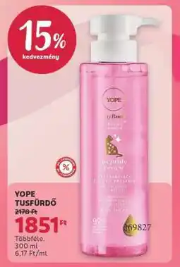 Rossmann YOPE TUSFÜRDŐ ajánlat
